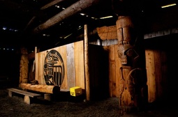 Koeye Bighouse, Koeye River, Central Coast, British Columbia