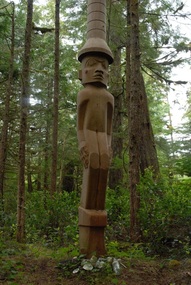 totem, Koeye River, Central Coast, British Columbia